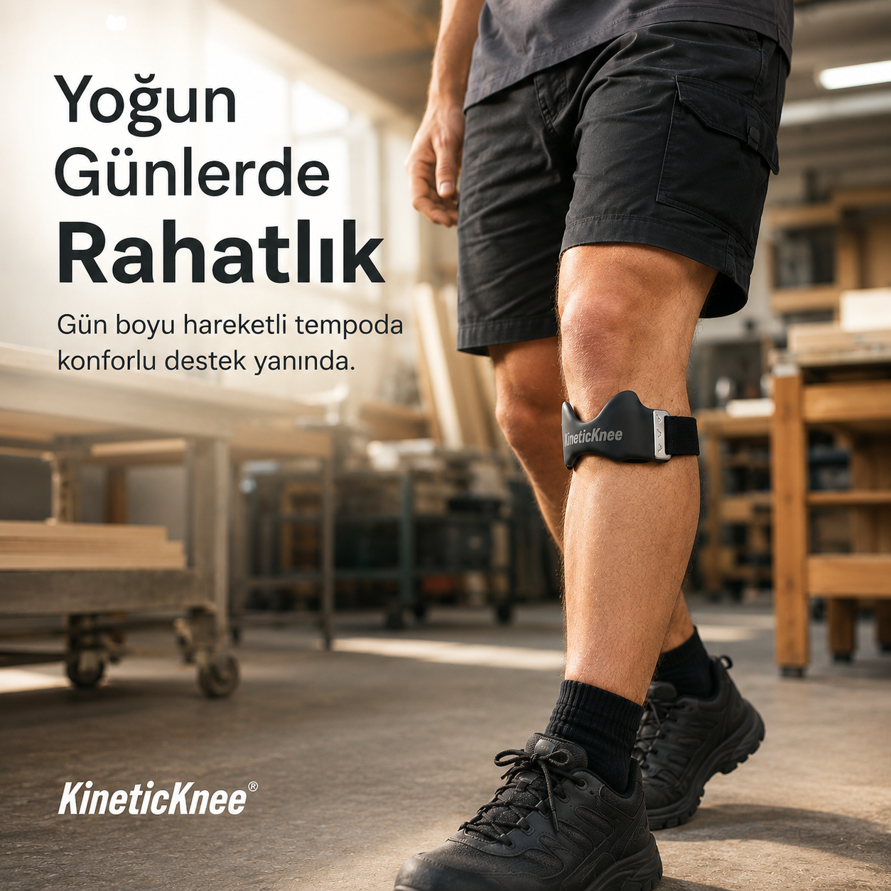 KineticKnee Airbag Silikon Diz Destek